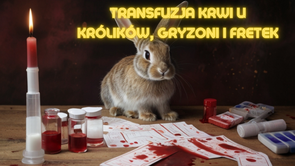 Transfuzja krwi u królików, gryzoni i fretek (03/04/24) + prezent